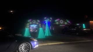 Non Traditional Christmas light show- my reality