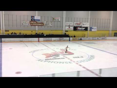 Compétition patin Justine O'Grady; 7 ans