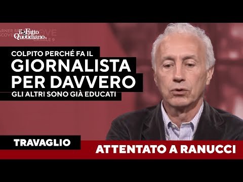 Travaglio: "The attack on Ranucci? It's against him because he's a real journalist."