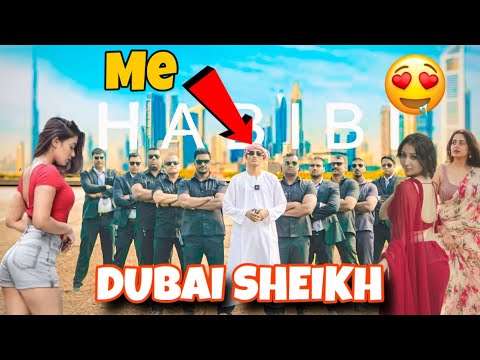 DUBAI SHEIKH HABIBI IN INDIA | (Part -1) WITH BODYGUARDS | Habibi come to India | EPIC REACTIONS