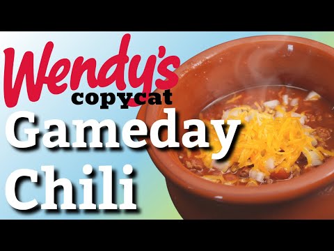 The Ultimate Game Day Chili : A Wendy's Copycat
