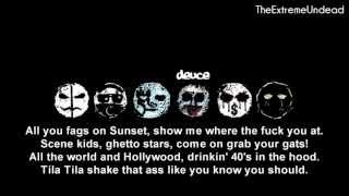 Hollywood Undead - Scene For Dummies [Lyrics Video]