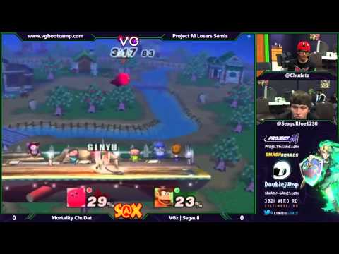 S@X 9/23/14 - Chudat (Kirby) vs Seagull Joe (Diddy Kong) - Project M Losers Semis - Smash PM