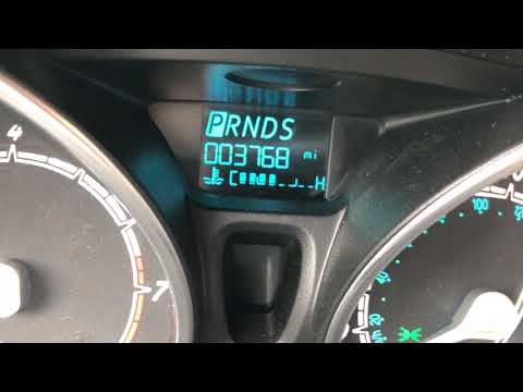 FORD FIESTA - instrument panel toggle between the miles per gallon miles spent tripometer odometer