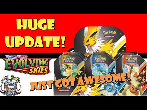 Upcoming Eevee Tins Just Became Essential! (Flareon, Jolteon, Vaporeon) (Pokémon TCG News)