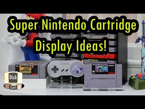 Super Nintendo Game Collection Display Ideas