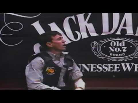PBR 1995: Clint Branger gets a free ride down the arena
