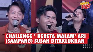 Download lagu Challenge 'Kereta Malam' Ari Susah Ditaklukkan, Buktikan Teknik Vokal Tretan Sampang! #da8 mp3