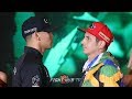 VERGIL ORTIZ JR AND MAURICIO HERRERA FACEOFF AT THE CANELO VS JACOBS GRAND ARRIVALS
