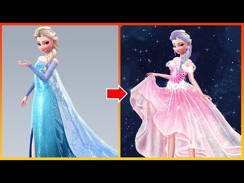 Frozen: Elsa Frozen Glow Up - Disney Princesses Transformation
