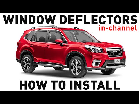 How to install Shatterproof In-Channel Window Deflectors for Subaru Forester 2019-2023
