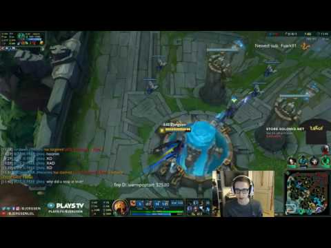 Bjergsen tilted against scripter