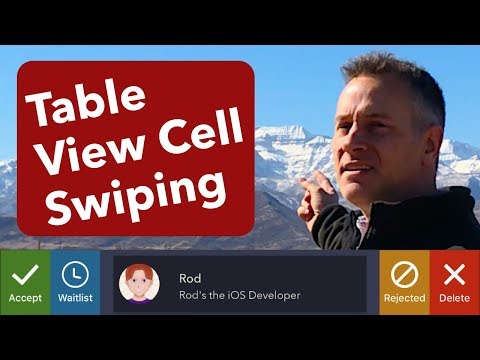 UITableView Row Swipe Actions (iOS, Xcode 9, Swift 4)