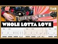 Led Zeppelin Whole Lotta Love Guitar Tab Lesson Cover Tutorial