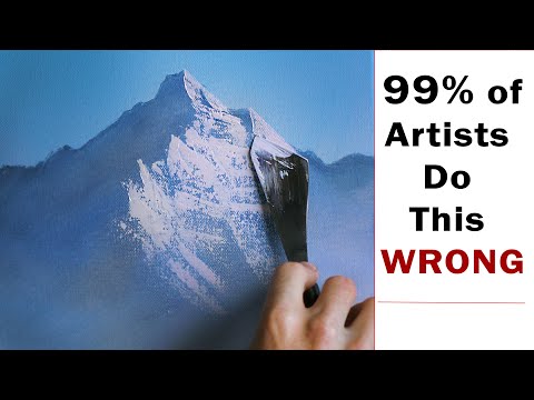 The secret to getting paint to "break" on a mountain (beginner lesson)