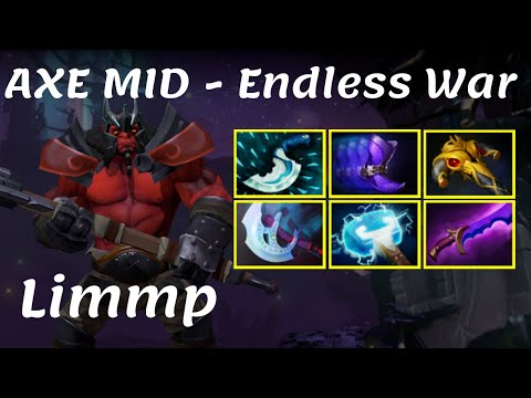 Limmp Axe - Carry MID Endless War Against MagE- Ember Spirit Highlights Gameplay Dota 2 7.22g