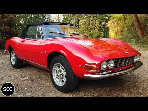 FIAT DINO 2400 Spider 1972 - Modest test drive - V6 Engine sound | SCC TV
