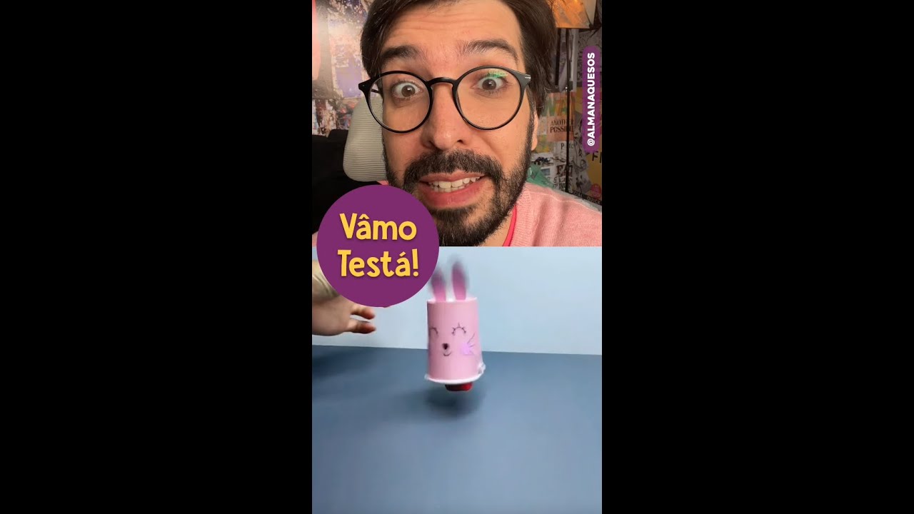 TESTE: Coelho Pula-Pula de Copo #shorts