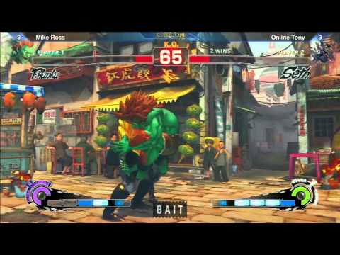 SSF4: Mike Ross vs Online Tony - FT5 - BAIT x SF
