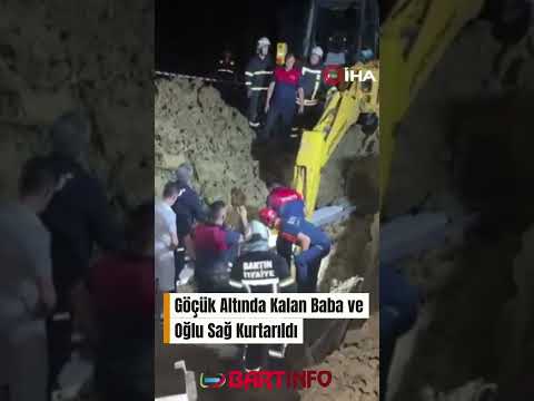 🚨 Kuyuda korku dolu anlar! Baba ve oğlu göçük altında kaldı
