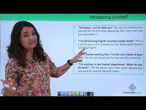 Introducing yourself and greeting others at your new work Place