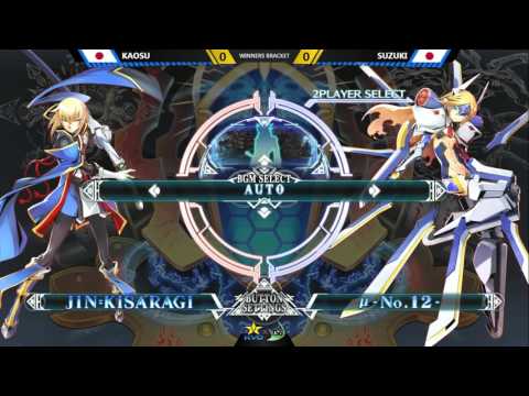 BBCF @ KSB2016 Kaosu (Jin-Kisaragi) vs Suzuki (μ - No. 12-) [720P/60FPS]