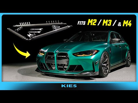 The KIES carbon fiber STRUT BRACE for BMW M2/M3/M4 (G8X Cars)