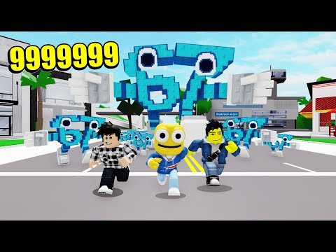 ODA TEAM JAUNE VS 99999999 BRAINROTS 67 ENORME - BROOKHAVEN RP ROBLOX BRAINROTS 67