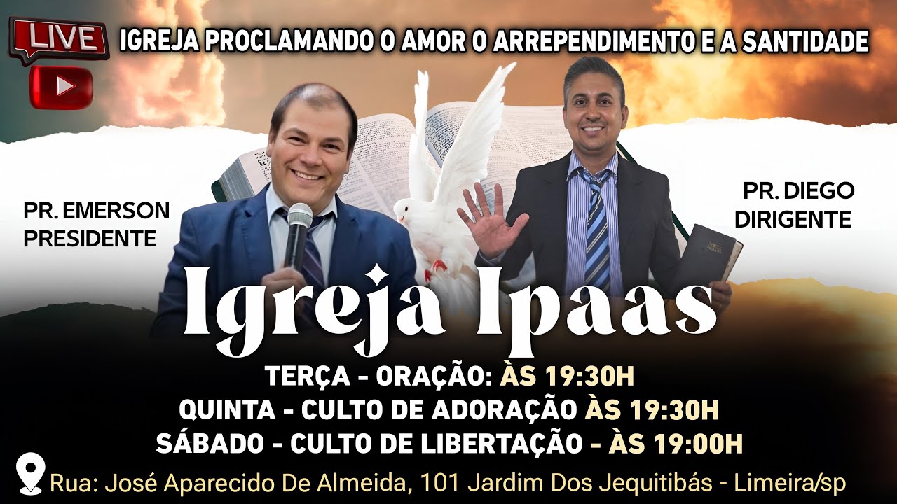 CULTO DE CURA E LIBERTAÇÃO 31/05/25 LIMEIRA-SP - PASTOR EMERSON GUGONI
