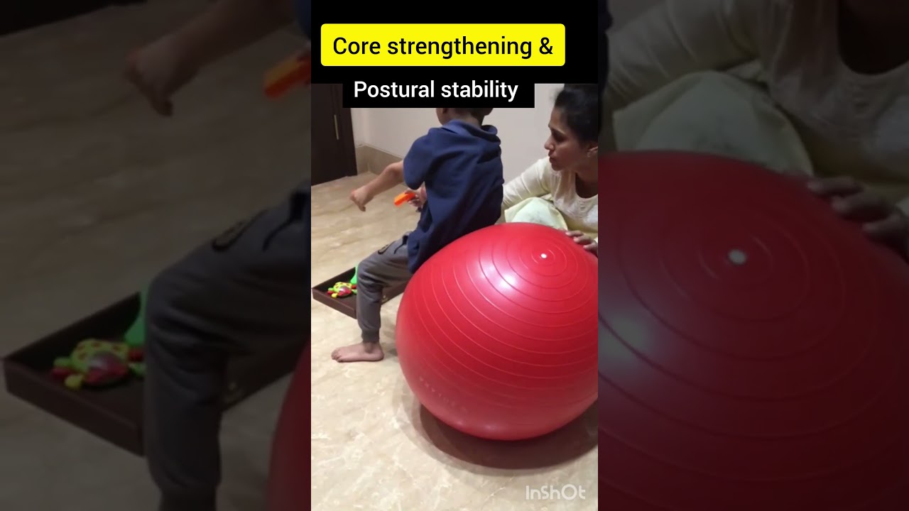 reduce hyperactivity/ improve postural stability and core strength