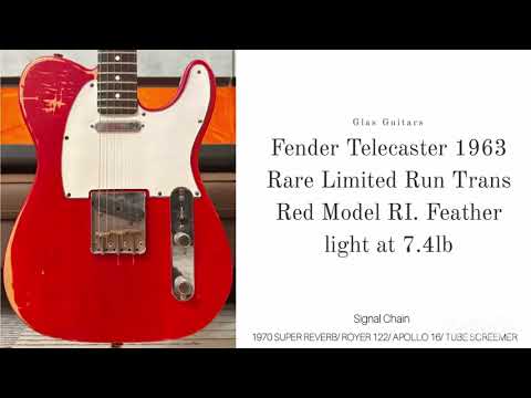Fender Telecaster 1963 Rare Limited Run Trans Red Model RI. Featherlight 7.4lb image 26
