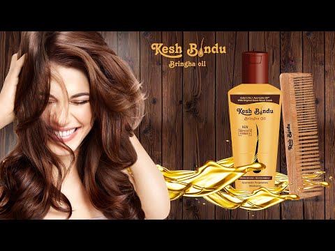 Kesh Bindu Bringha Hair Oil With Neem Wooden Comb, Bottle - Box - Lable