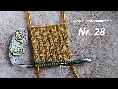 Sockenmuster Nr. 28 - Muster in Runden stricken / knitting sock pattern