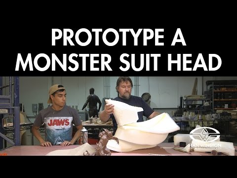 Prototype a Monster Suit Head: Kaiju Foam Fabrication