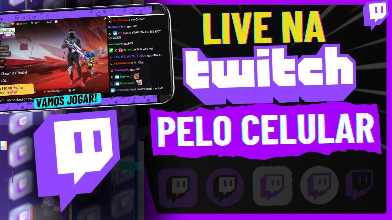 COMO FAZER LIVE NA TWITCH PELO CELULAR !!!