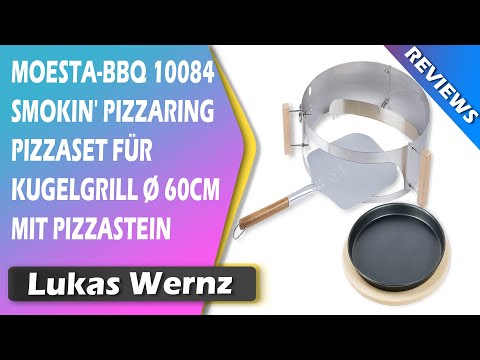 Moesta-BBQ 10084 Smokin' PizzaRing Pizzaset für Kugelgrill Ø 60cm mit Pizzastein