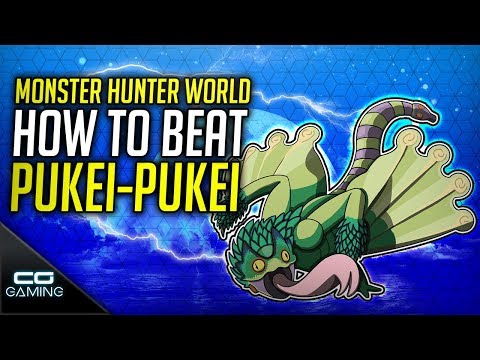 Monster Hunter World: How to Beat Pukei-Pukei | Guide & Tips | Solo - Insect Glaive