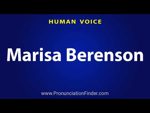 How To Pronounce Marisa Berenson