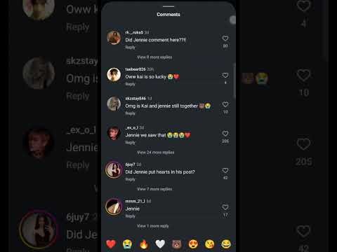 Jennie comment on Kai insta post?!🤭❤️‍🩹#jennie #kai #blackpink #exo #jenkai #kpop #shorts #couple