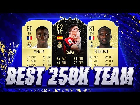 MY NEW FANTASTIC 250K WEEKEND LEAGUE TEAM - FIFA 20 SQUAD BUILDER