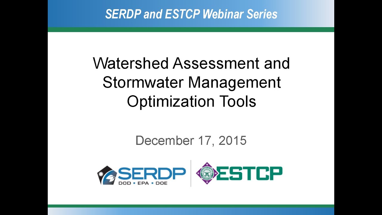 Watershed Assessment and Stormwater Management Optimization Tools