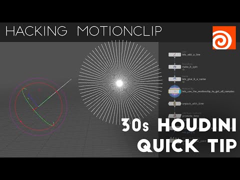 Houdini 30s Quick Tip #4 - Hacking Motionclip to Detect Intersections
