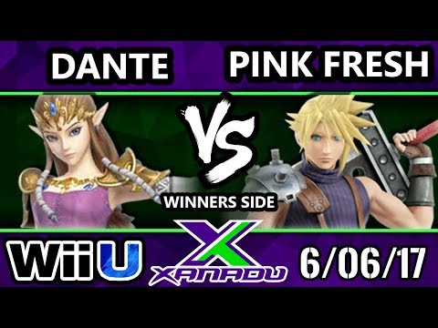S@X 205 - Dante (Zelda) Vs. VGBC|Pink Fresh (Cloud) - SSB4 Tournament - Smash 4 - Smash for Wii U.