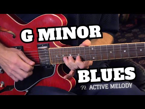 G Minor Blues Backing Track | Guitar Jam w. Stops