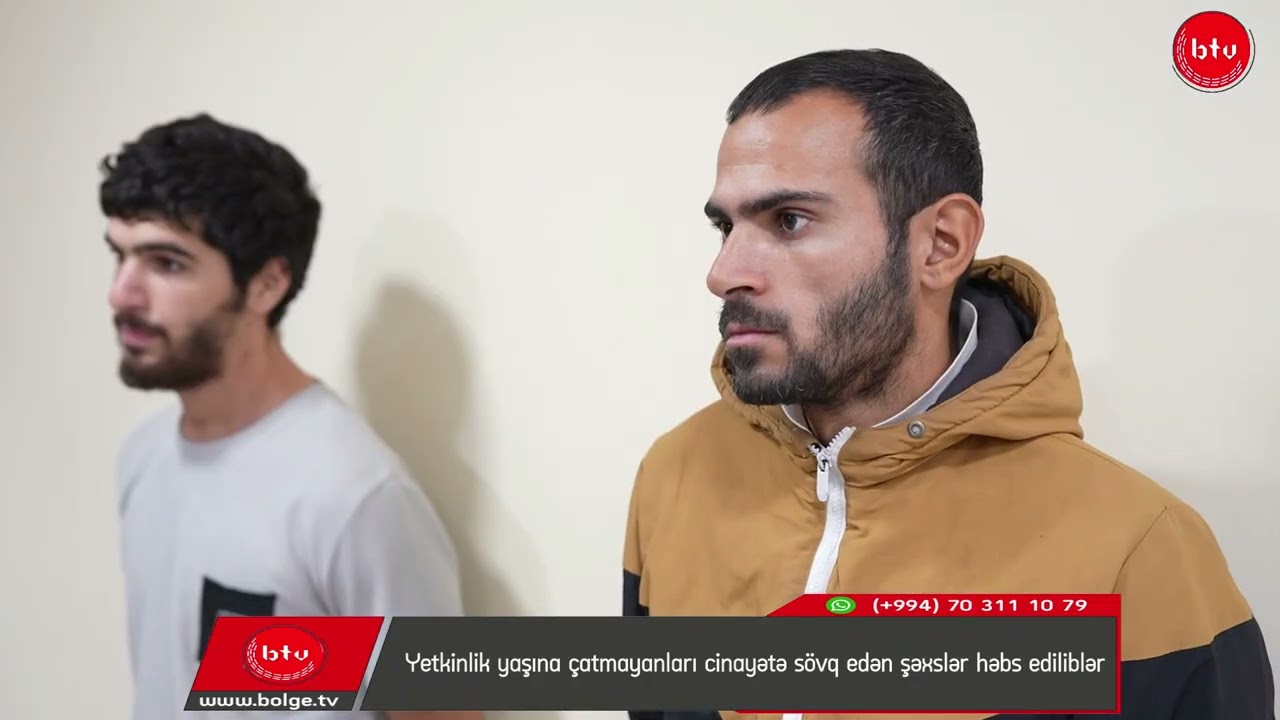 Yetkinlik yaşına çatmayanları cinayətə sövq edən şəxslər həbs ediliblər