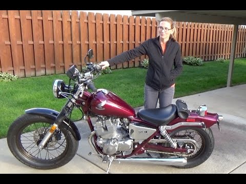 Honda Rebel 250 "Barney" Part 13 (Exhaust Mods: Slip-On Emgo Muffler Install)