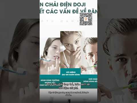 Bàn chải điện DOJI sóng âm X3 Plus, chống nước IPX7, làm sạch 6 chế độ, tặng 4 đầu chải, hộp du lịch