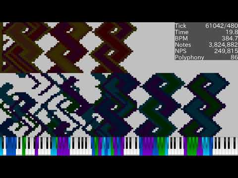 [Black MIDI] Note Art Lag Tester - 16.1 Million (Noisy)