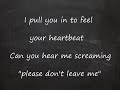Chord Overstreet Hold On Lyrics