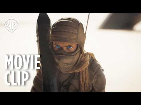 Timothée Chalamet & Zendaya Spice Harvester Attack - Movie Clip